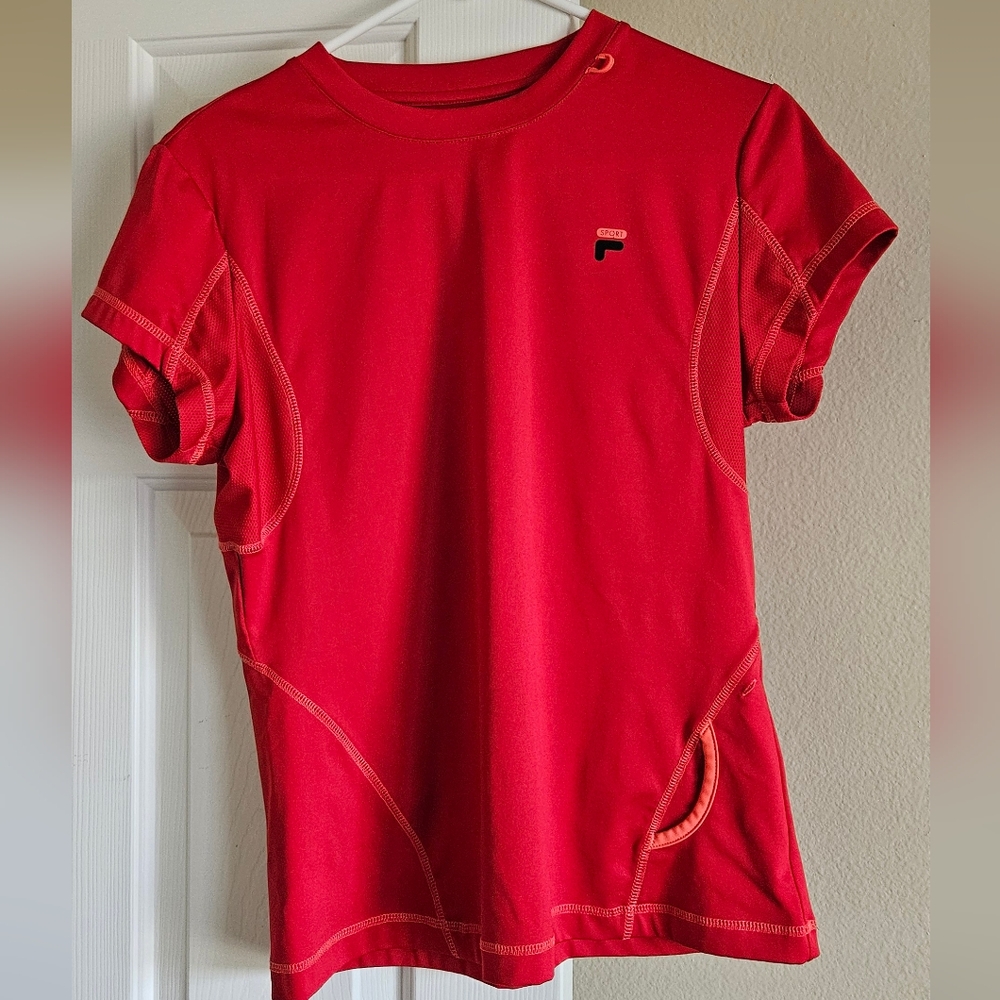 FILA Women's Activewear Exercise Biking Running Top sz L